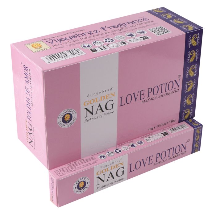 Golden Nag Røgelsespinde – Love Potion