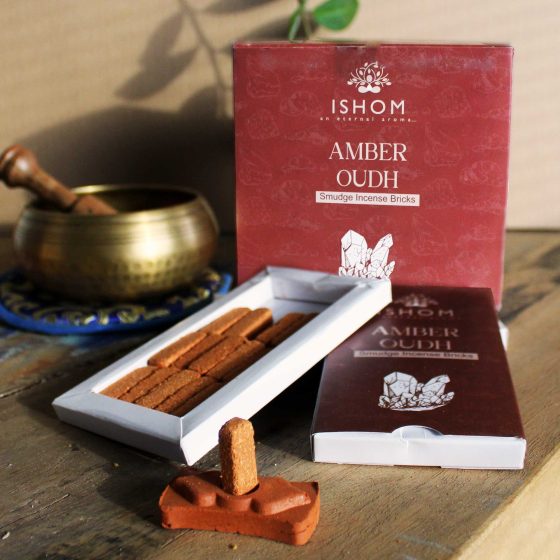 Ishom Harpiksklodser Med Brænder – Amber Oudh - Billede 2