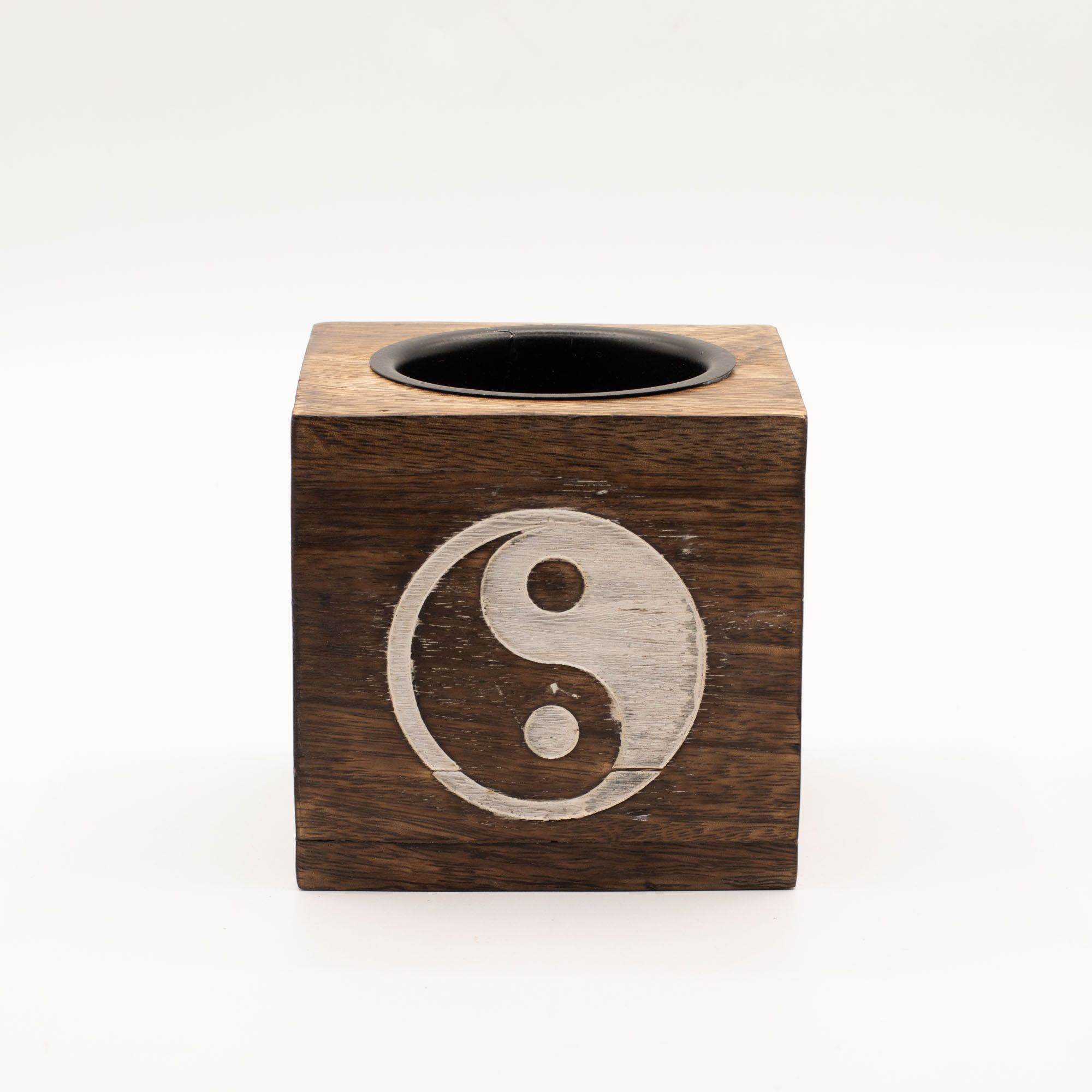 Ancient Wisdom Oliebrænder – Kvadratisk Mangotræ Yin Yang