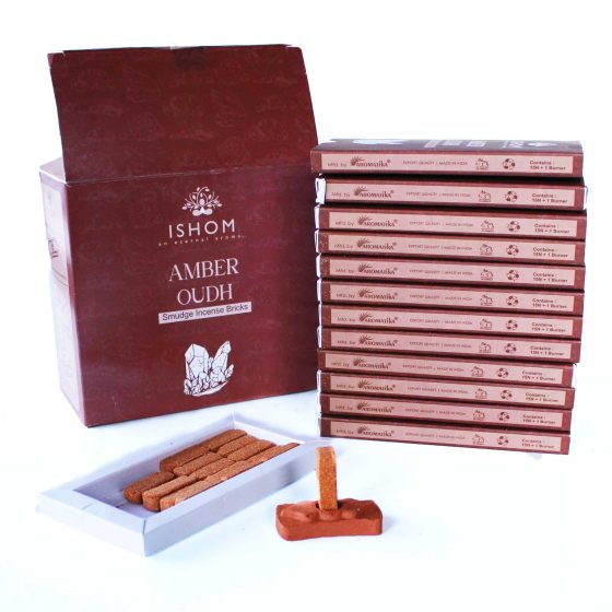Ishom Harpiksklodser Med Brænder – Amber Oudh