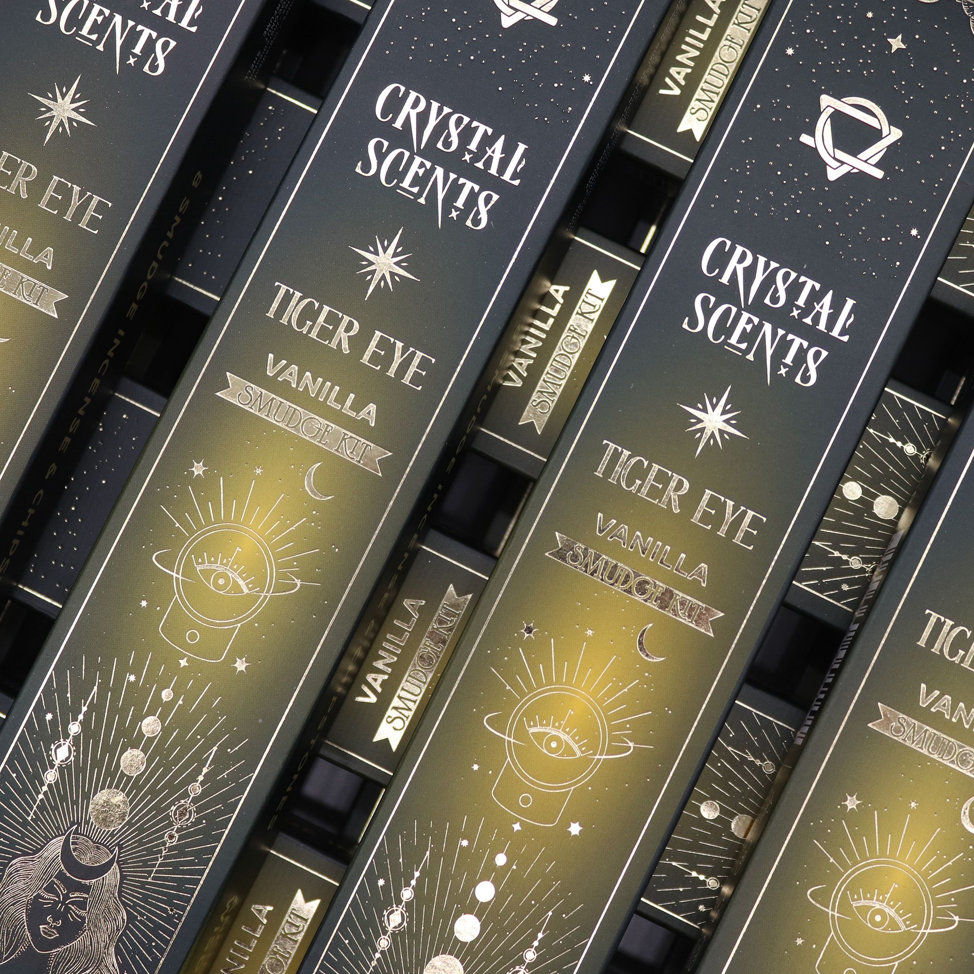 Crystal Scents Røgelsespinde – Tigerøje Vanilje