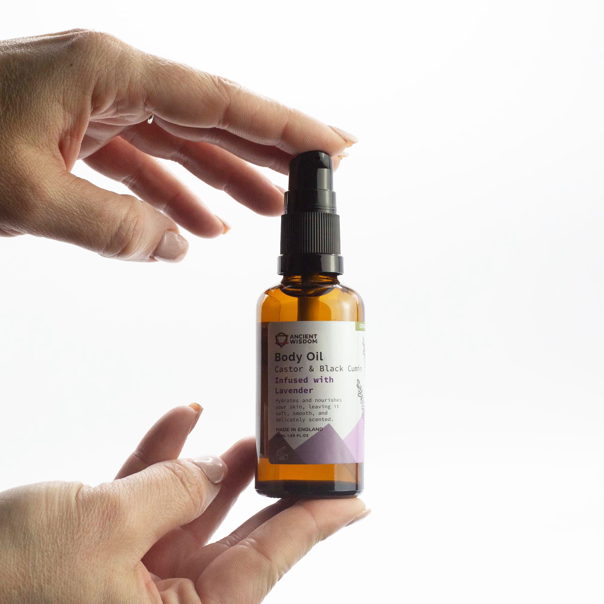 Ancient Wisdom Økologisk Kropsolie – Lavender 50 Ml