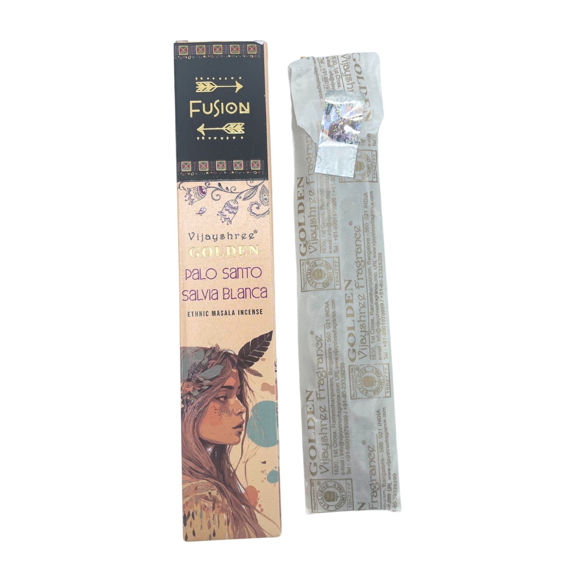 Golden Palo Santo Røgelsespinde – Hvid Salvie