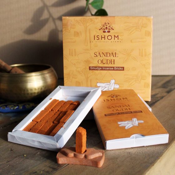 Ishom Harpiksklodser Med Brænder – Sandal Oudh - Billede 2