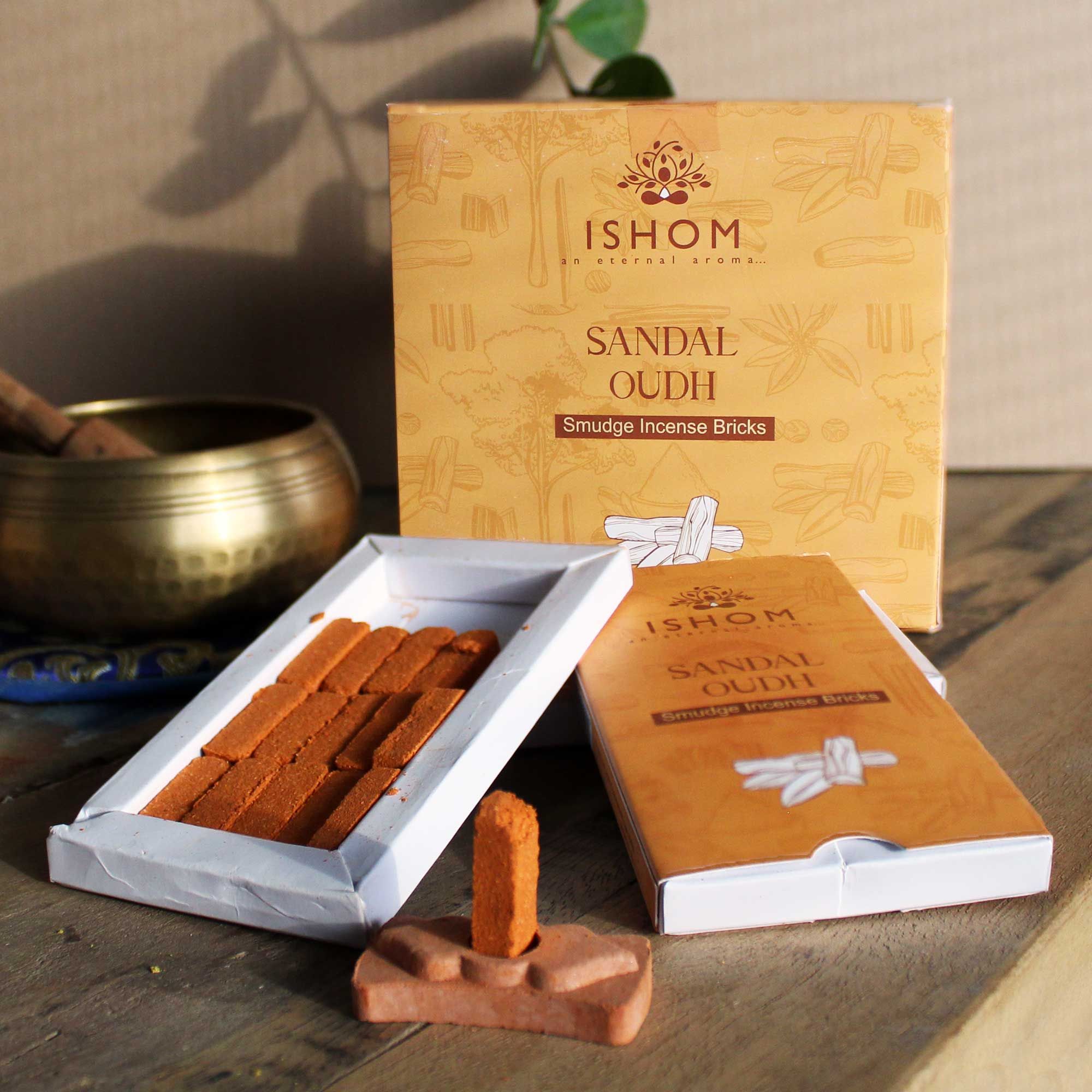 Ishom Harpiksklodser Med Brænder – Sandal Oudh