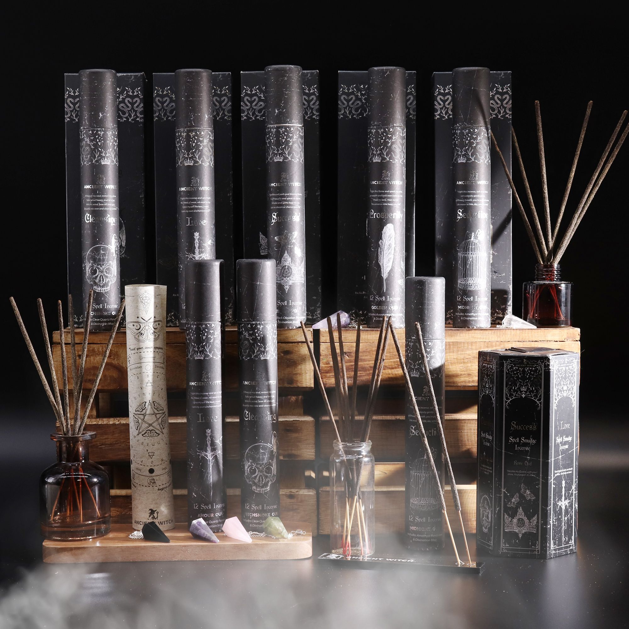 Ancient Witch Røgelsespinde – Rensning Bjergkrystal