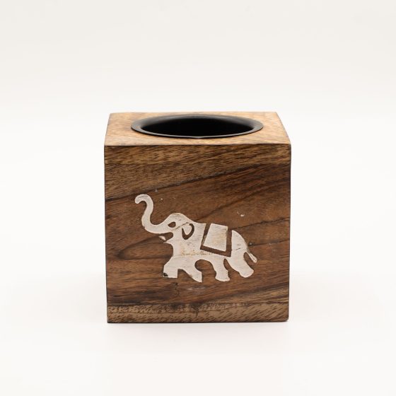 Ancient Wisdom Oliebrænder – Kvadratisk Mangotræ Elefant - Billede 2