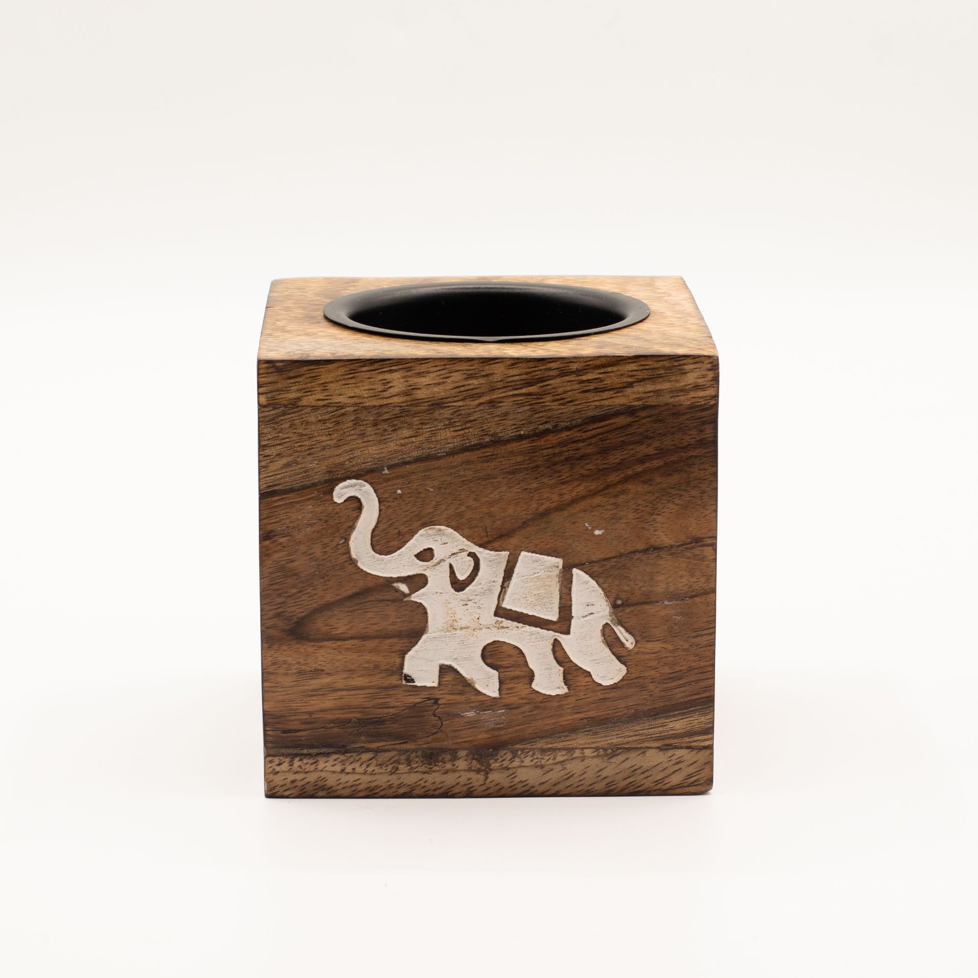Ancient Wisdom Oliebrænder – Kvadratisk Mangotræ Elefant