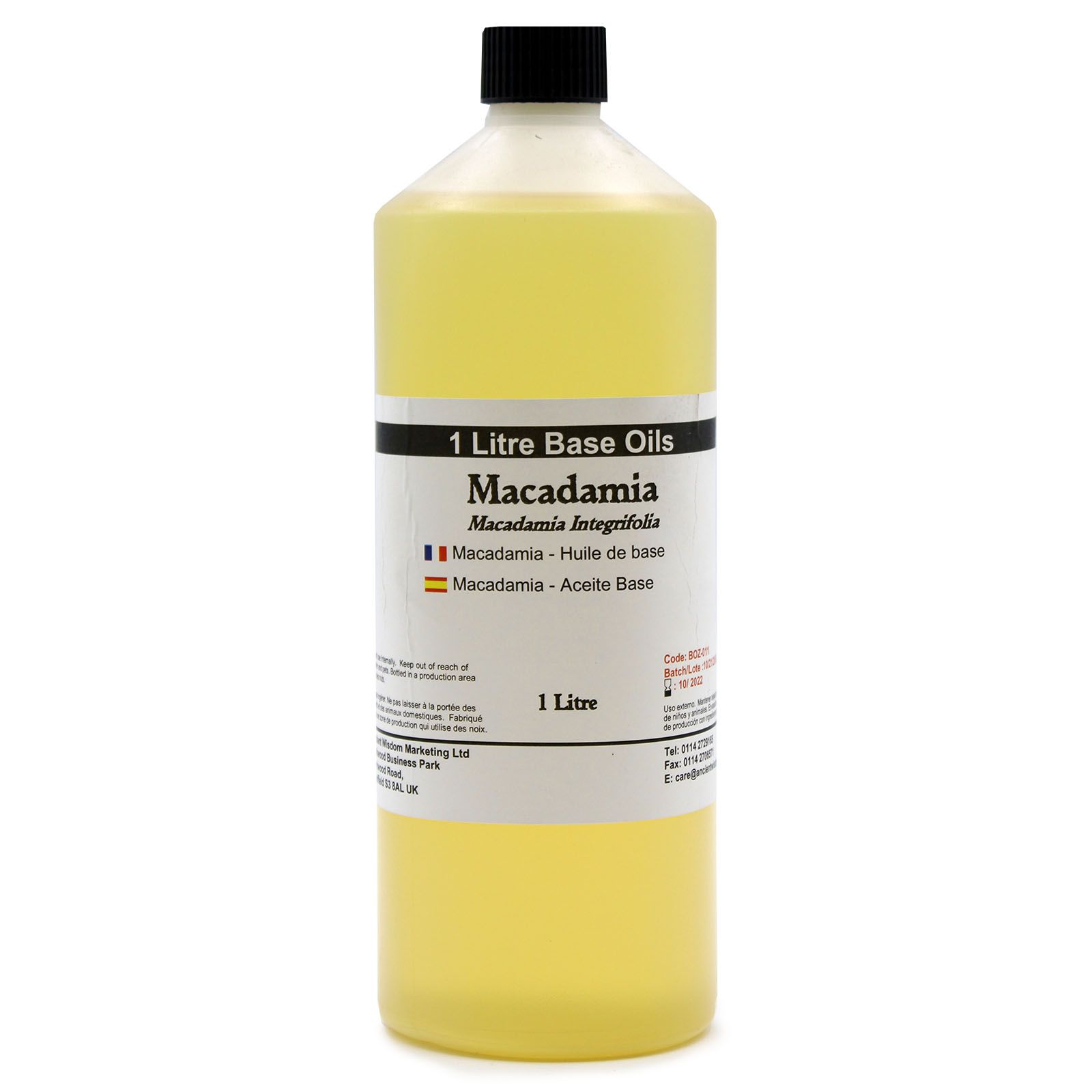Ancient Wisdom Baseolie – Macadamia 1 L