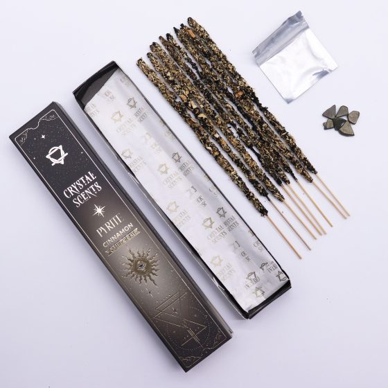 Crystal Scents Røgelsespinde – Pyrit Kanel - Billede 2