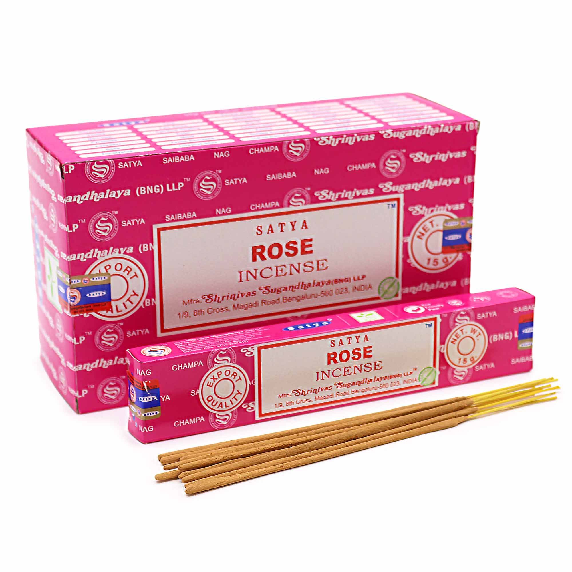 Satya Røgelsespinde – Rose