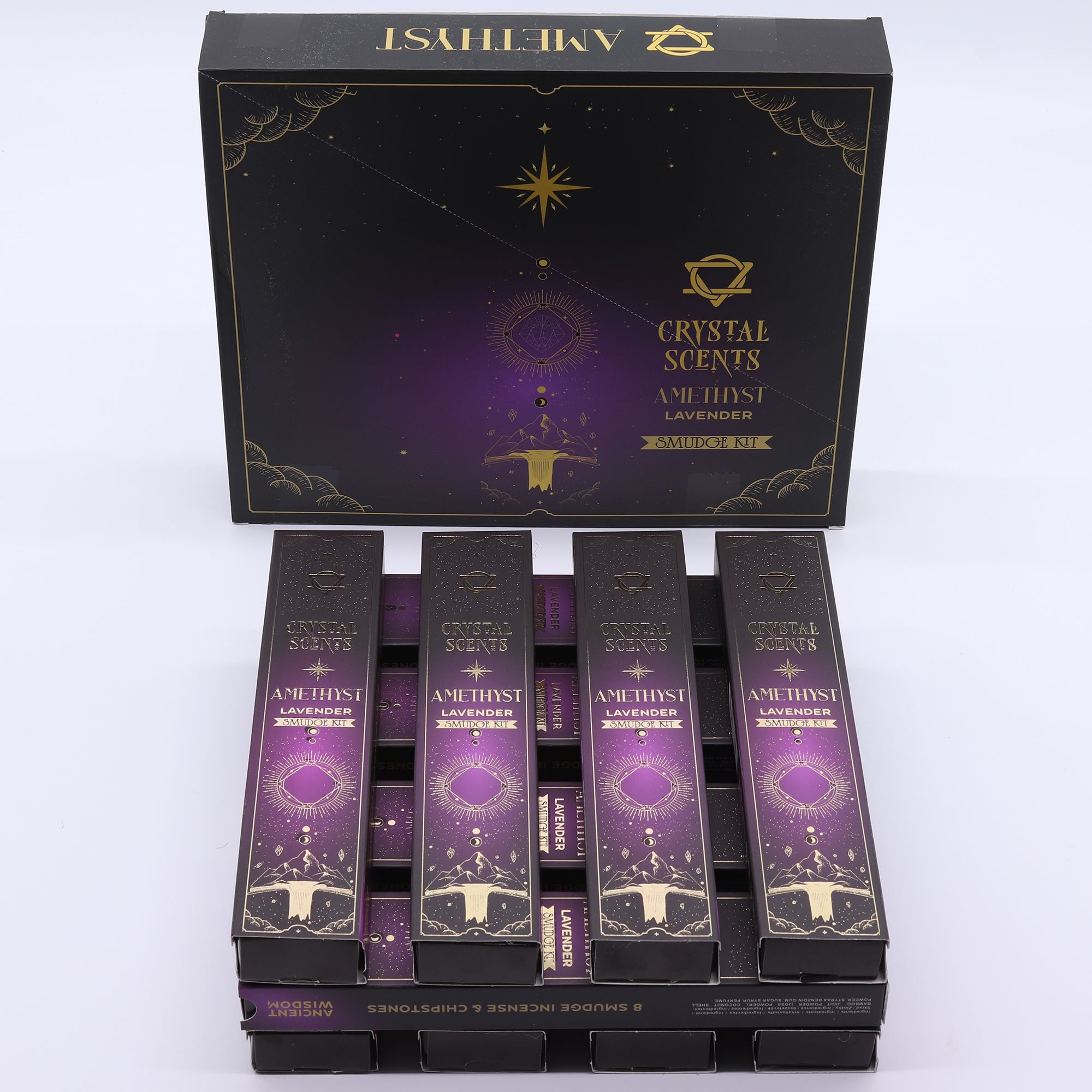 Crystal Scents Røgelsespinde – Ametyst Lavendel