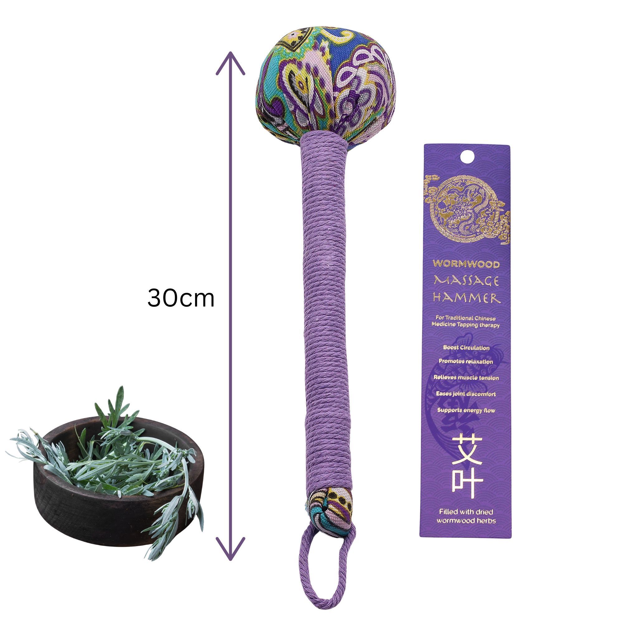 Ancient Wisdom Malurt Massagehammer – Lavendel