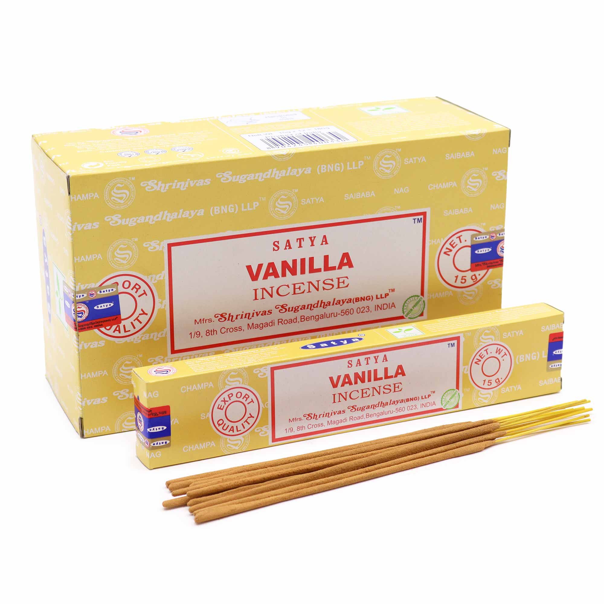 Satya Røgelsespinde – Vanilje