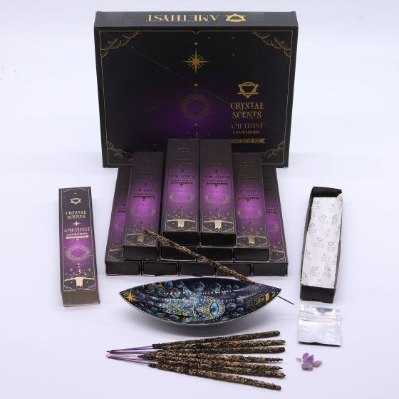 Crystal Scents Røgelsespinde – Ametyst Lavendel - Billede 5
