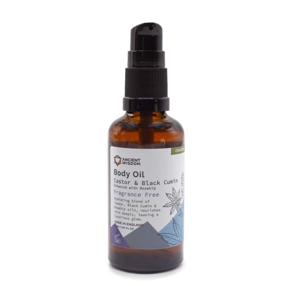 Ancient Wisdom Økologisk Kropsolie – Rosehip Uparfumeret 50 Ml
