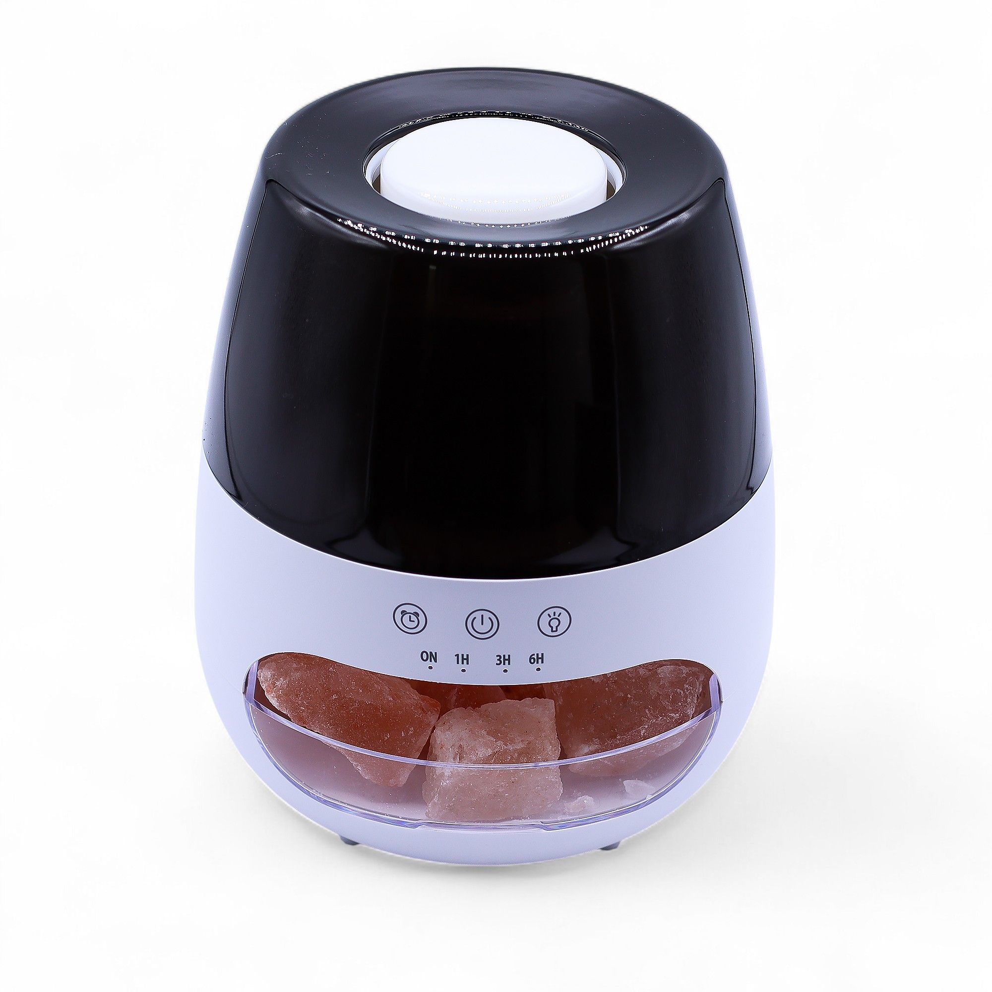 Ancient Wisdom Aromadiffuser – Saltsten Flammeeffekt Hvid