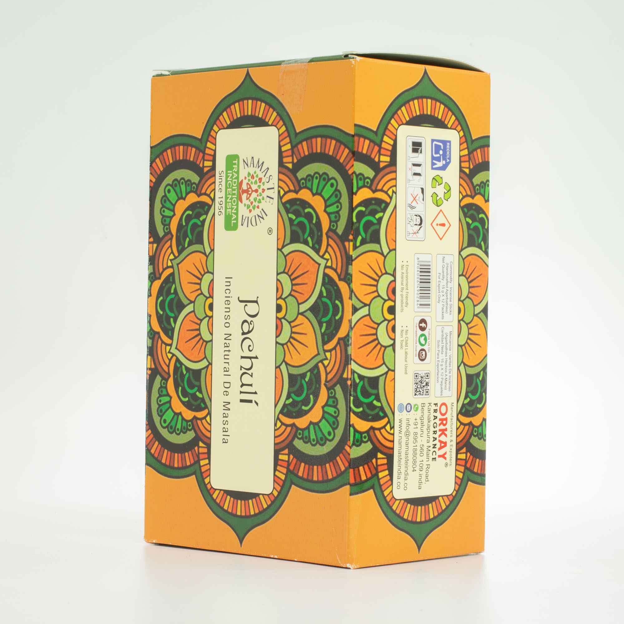 Namaste India Røgelsespinde – Patchouli