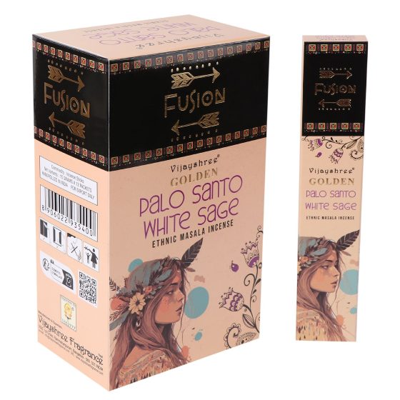 Golden Palo Santo Røgelsespinde – Hvid Salvie - Billede 4
