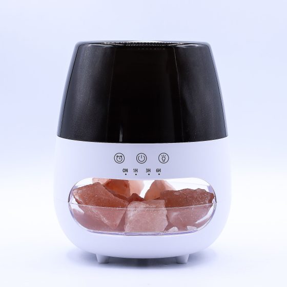 Ancient Wisdom Aromadiffuser – Saltsten Flammeeffekt Hvid - Billede 4