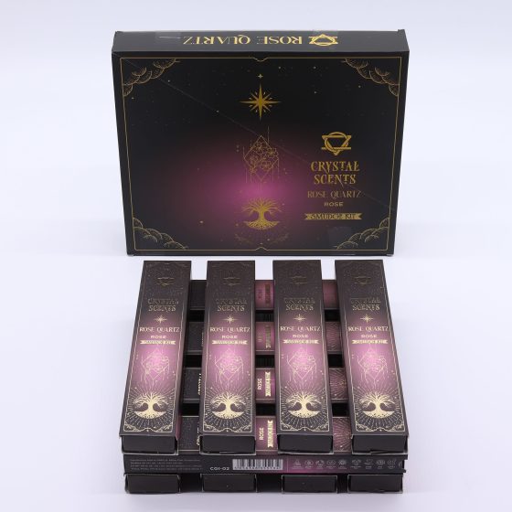 Crystal Scents Røgelsespinde – Rosakvarts Rose - Billede 3