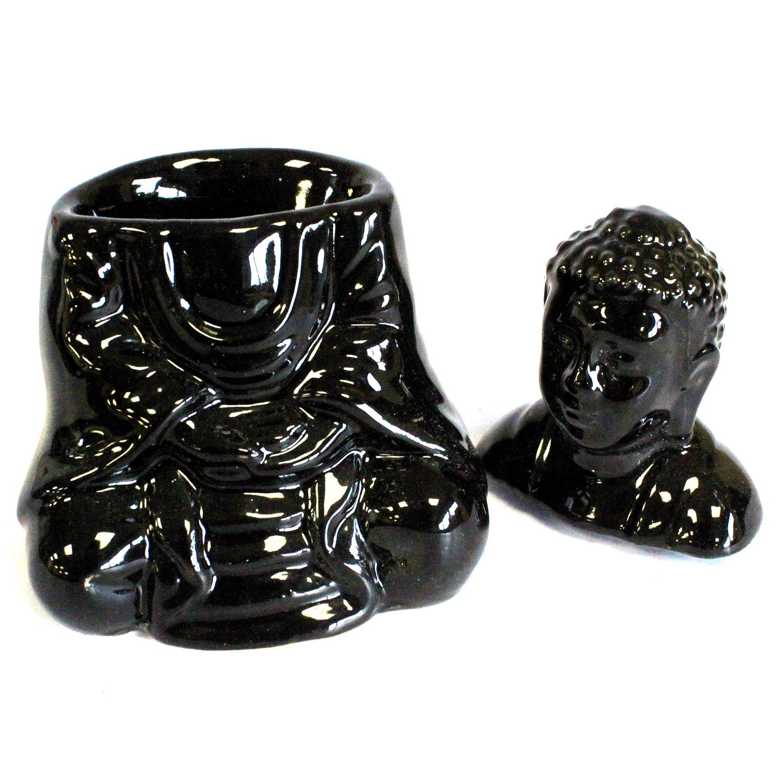 Ancient Wisdom Oliebrænder – Siddende Buddha Sort