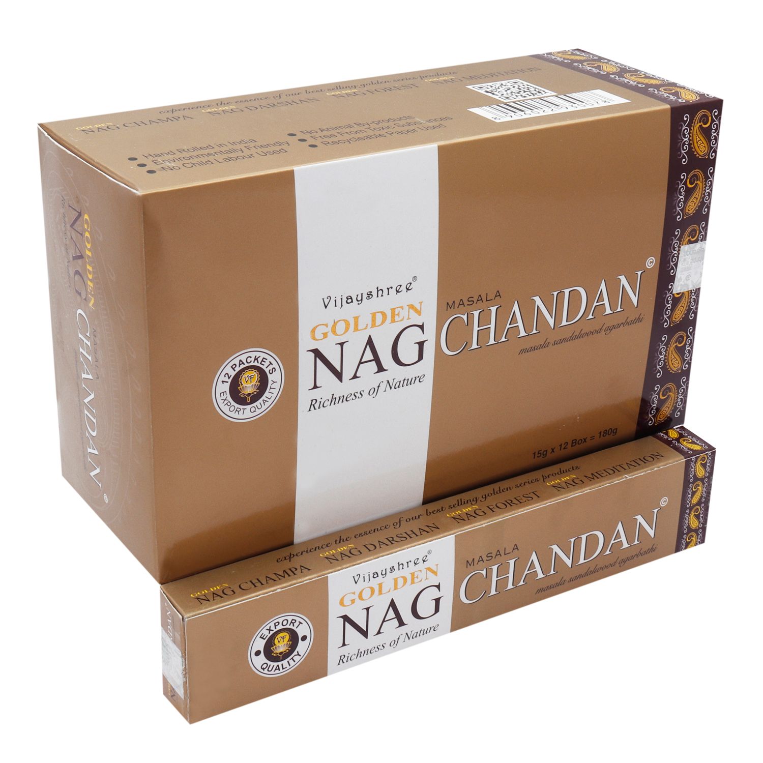 Golden Nag Røgelsespinde – Chandan