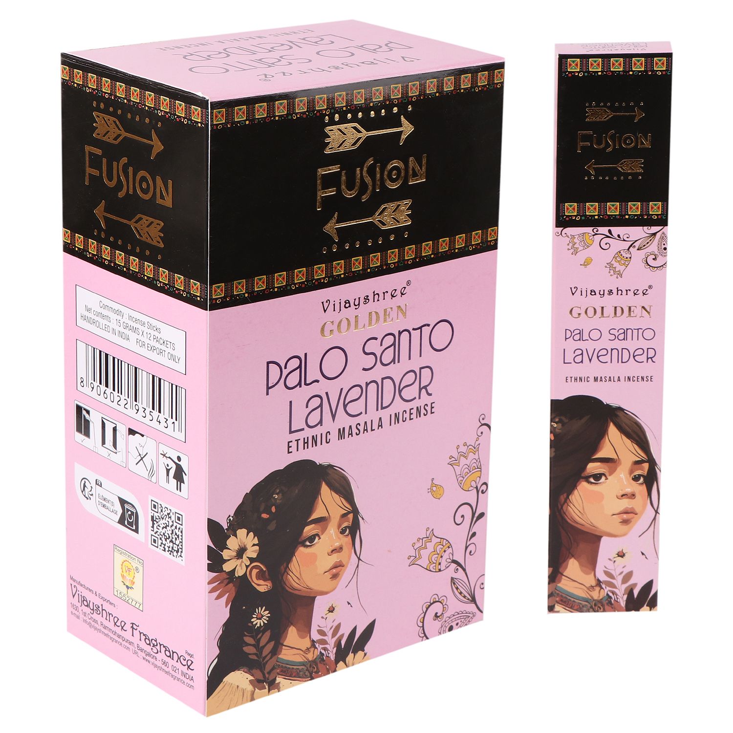Golden Palo Santo Røgelsespinde – Lavendel