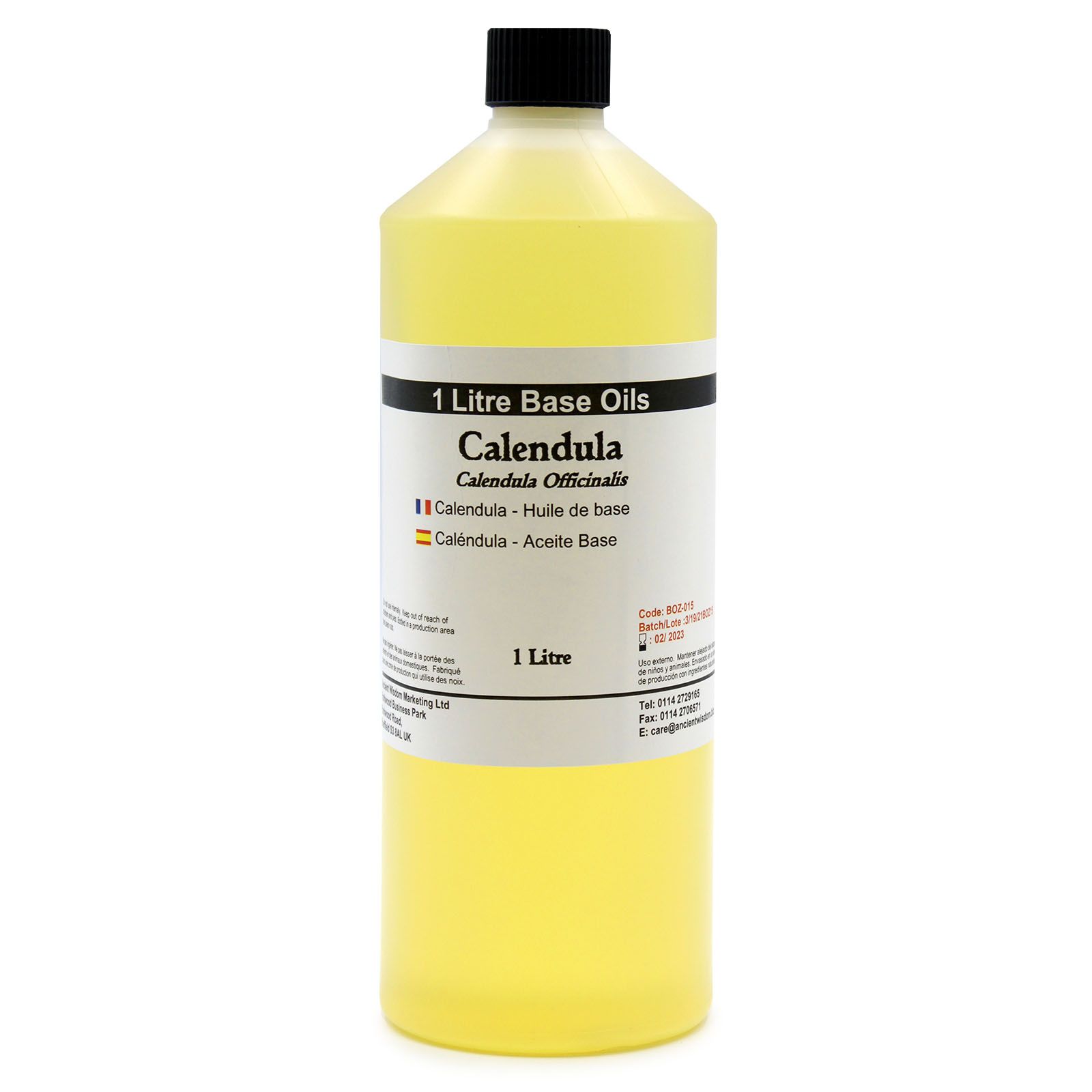 Ancient Wisdom Baseolie – Calendula 1 L