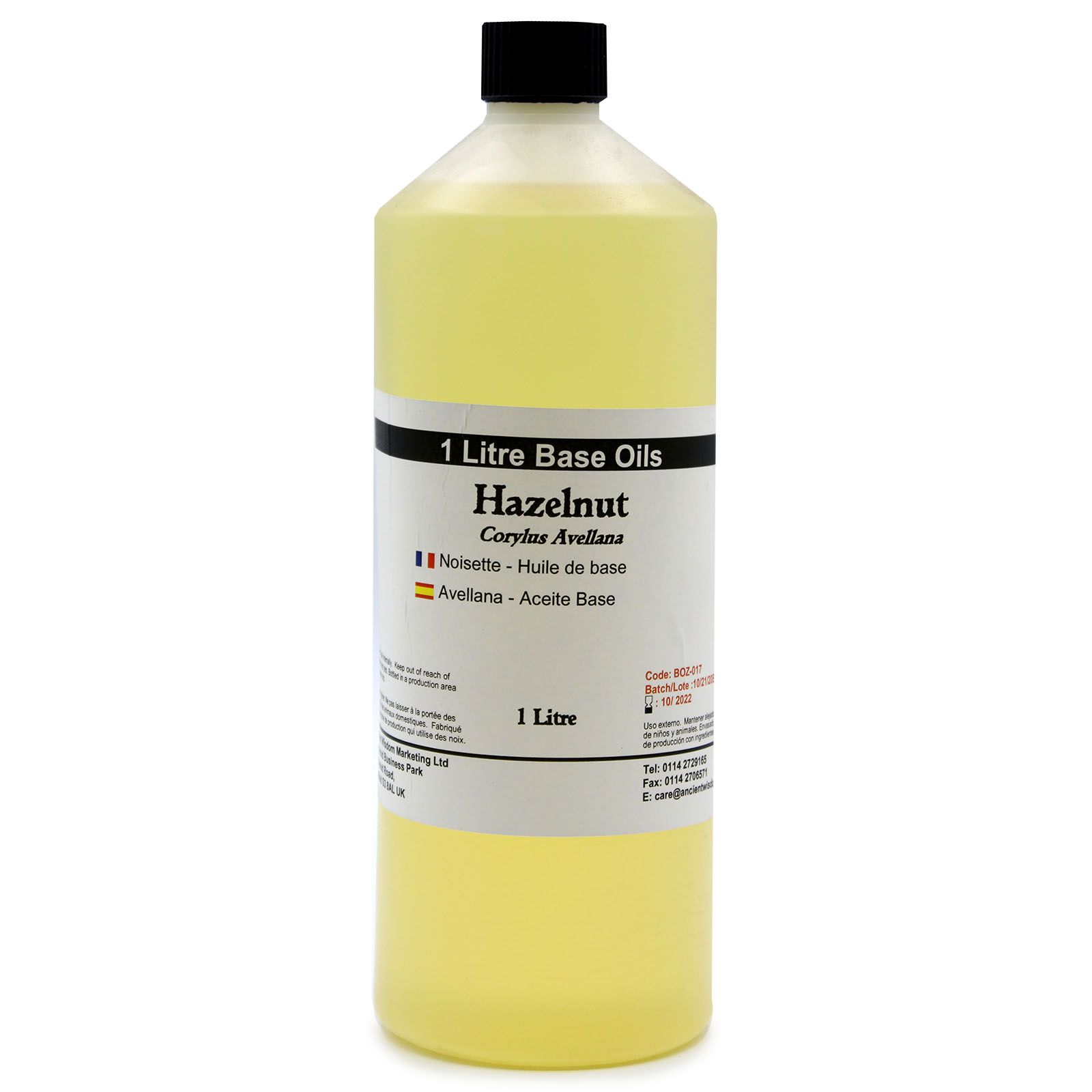 Ancient Wisdom Baseolie – Hazelnut 1 L