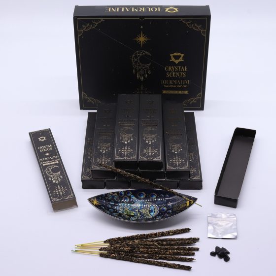 Crystal Scents Røgelsespinde – Turmalin Sandeltræ - Billede 4
