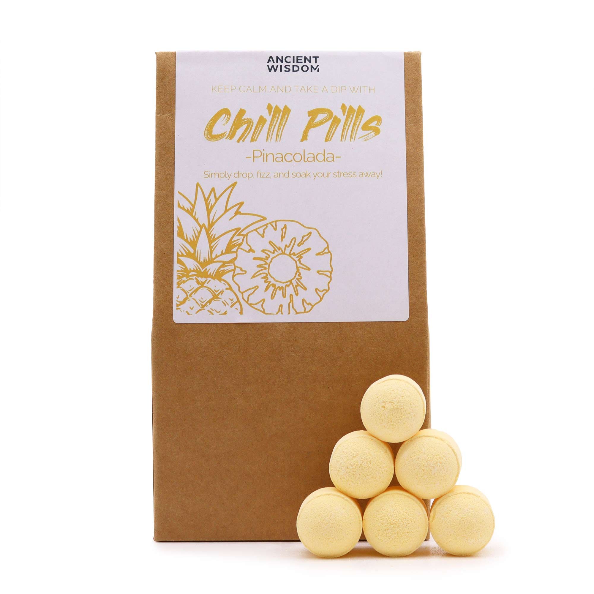 Chill Pills Badebomber 350g - Pinacolada
