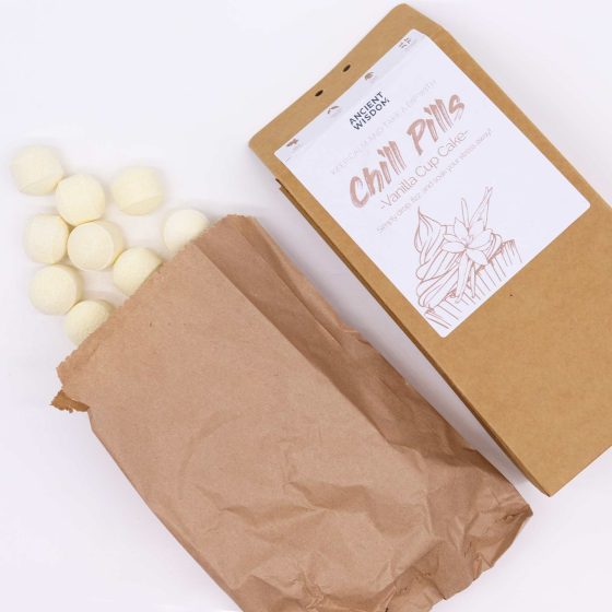Chill Pills Badebomber 350g - Vanilla Cup Cake - Billede 2