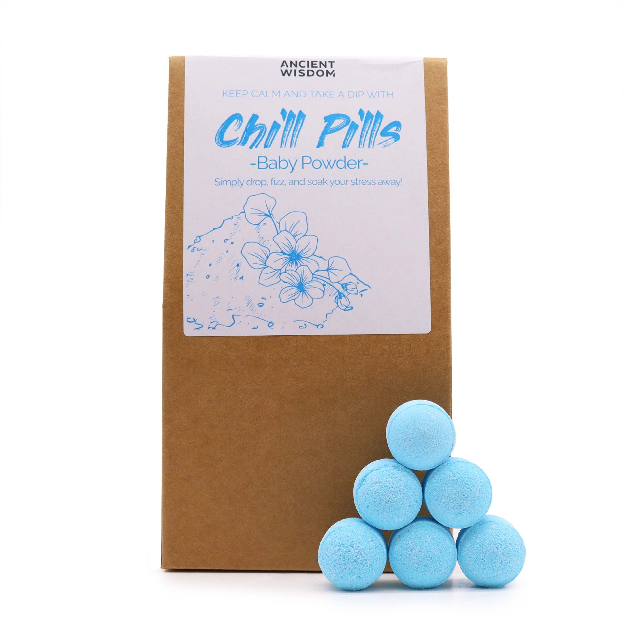 Chill Pills Badebomber 350g - Baby Powder