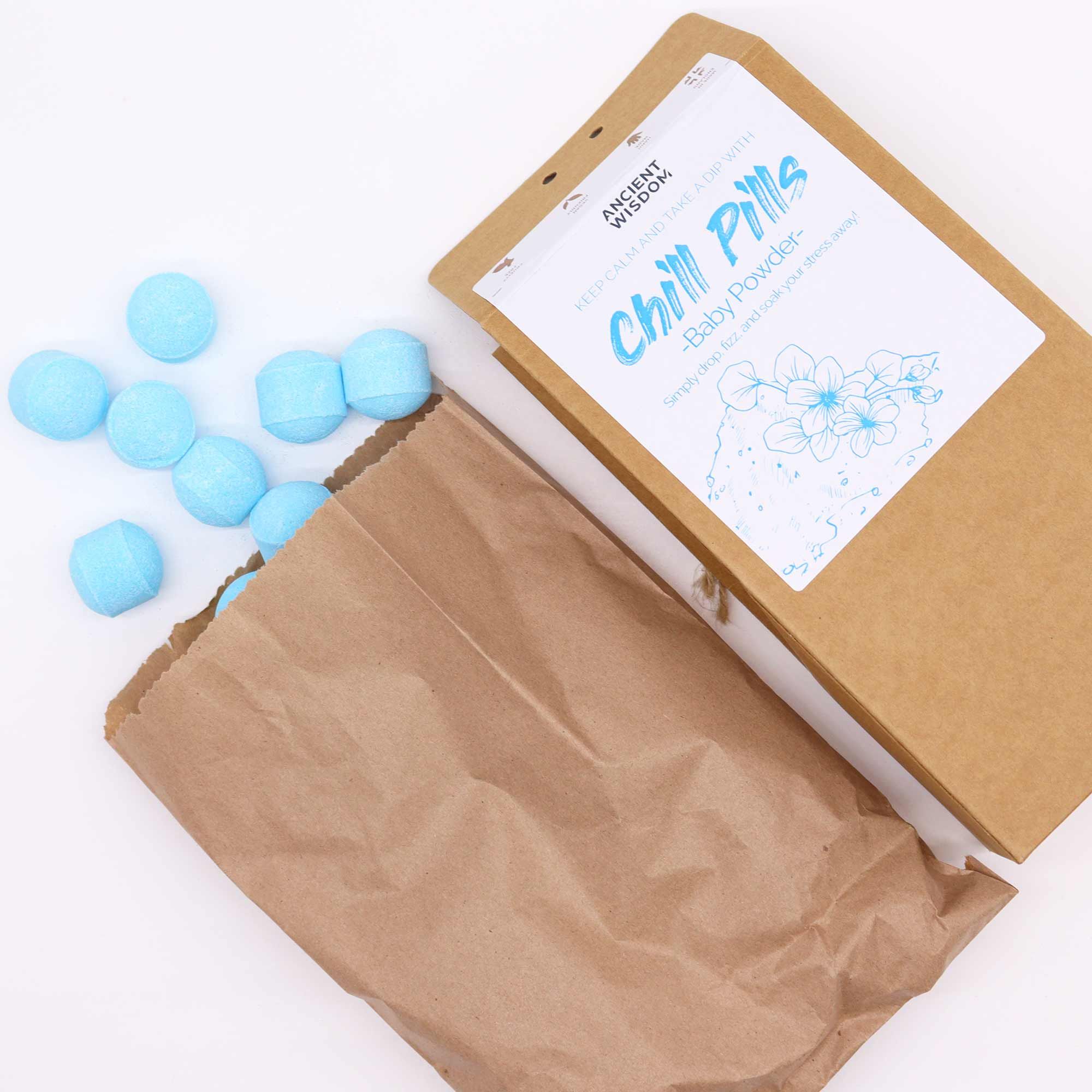 Chill Pills Badebomber 350g - Baby Powder