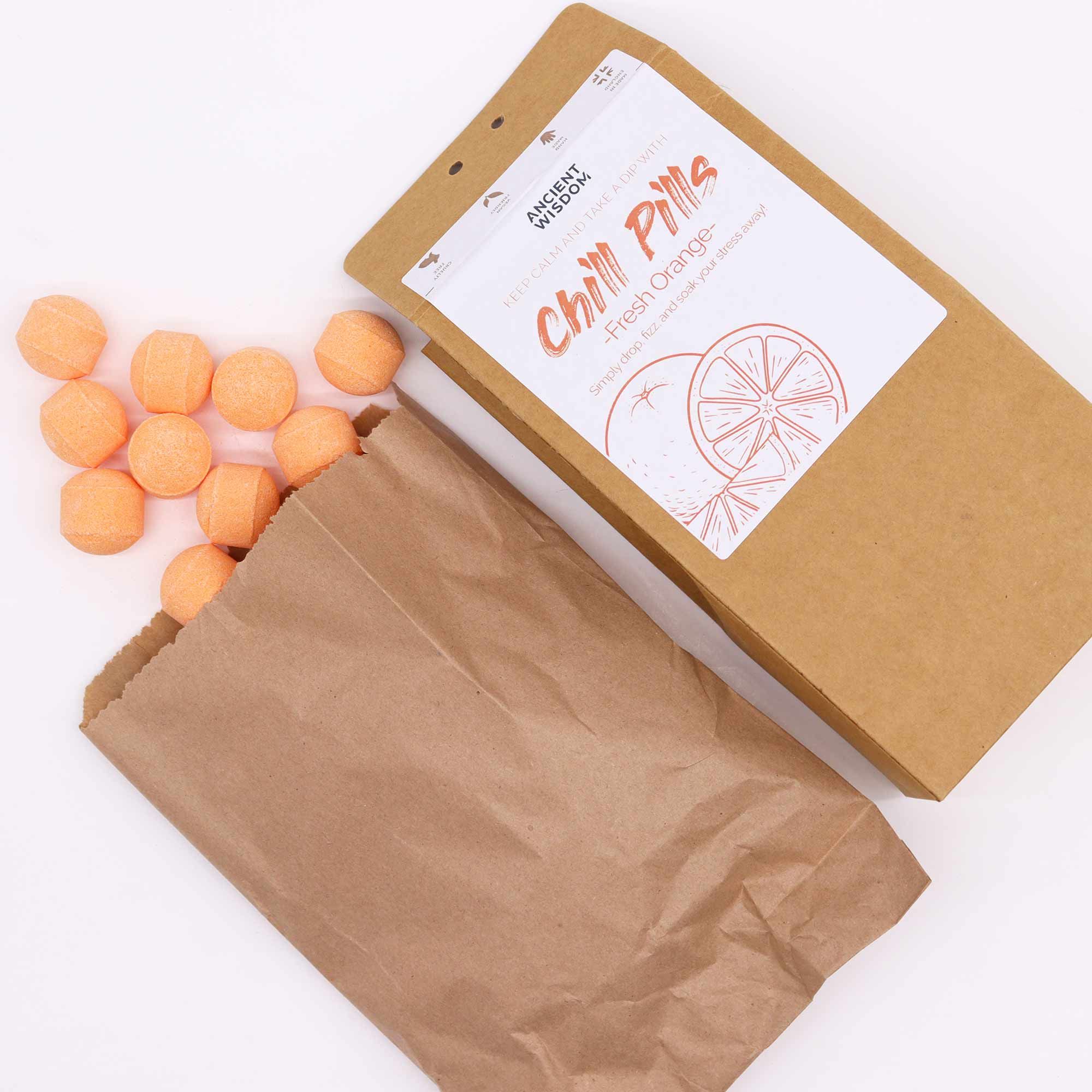 Chill Pills Badebomber 350g - Fresh Orange