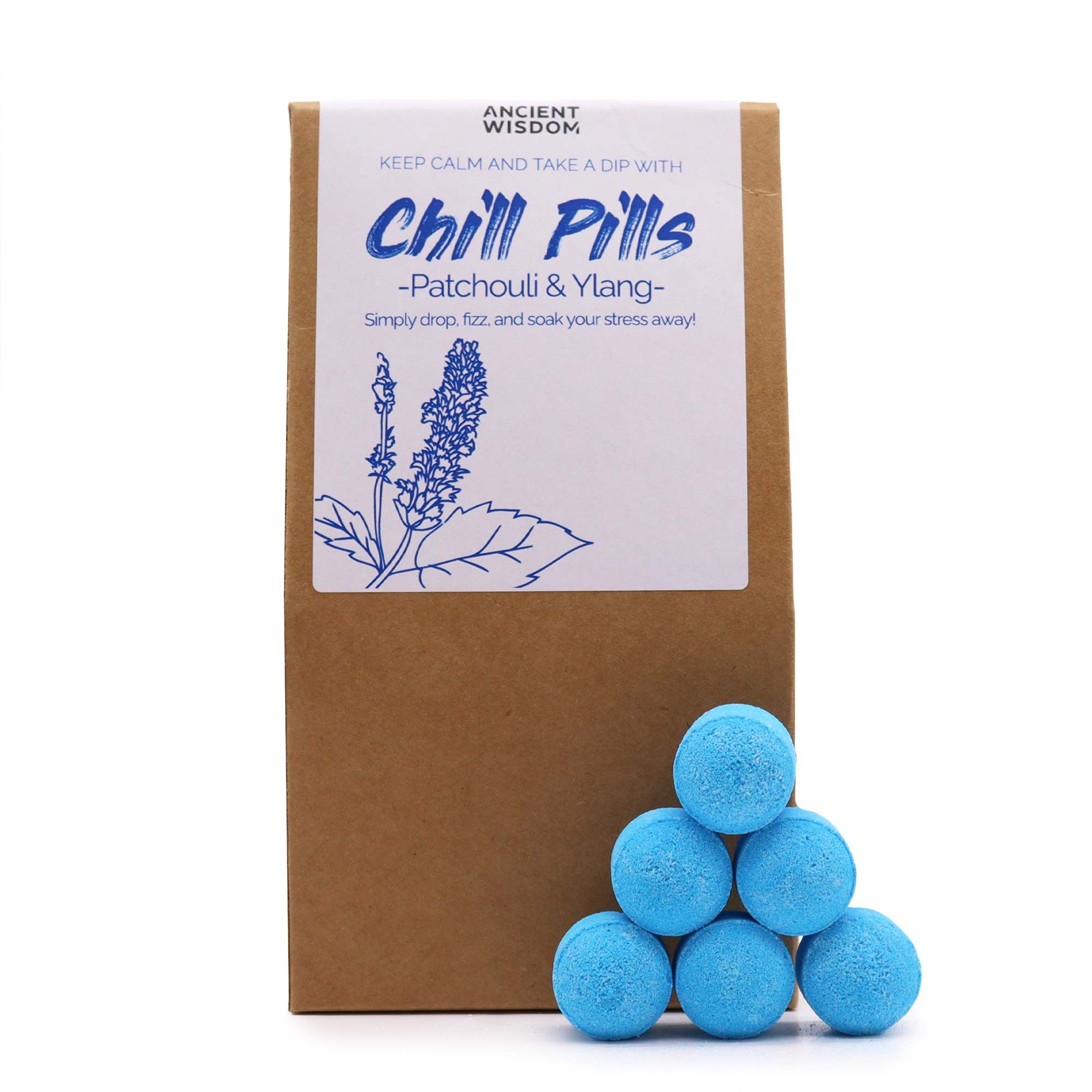 Chill Pills Badebomber 350g - Ylang & Patchouli
