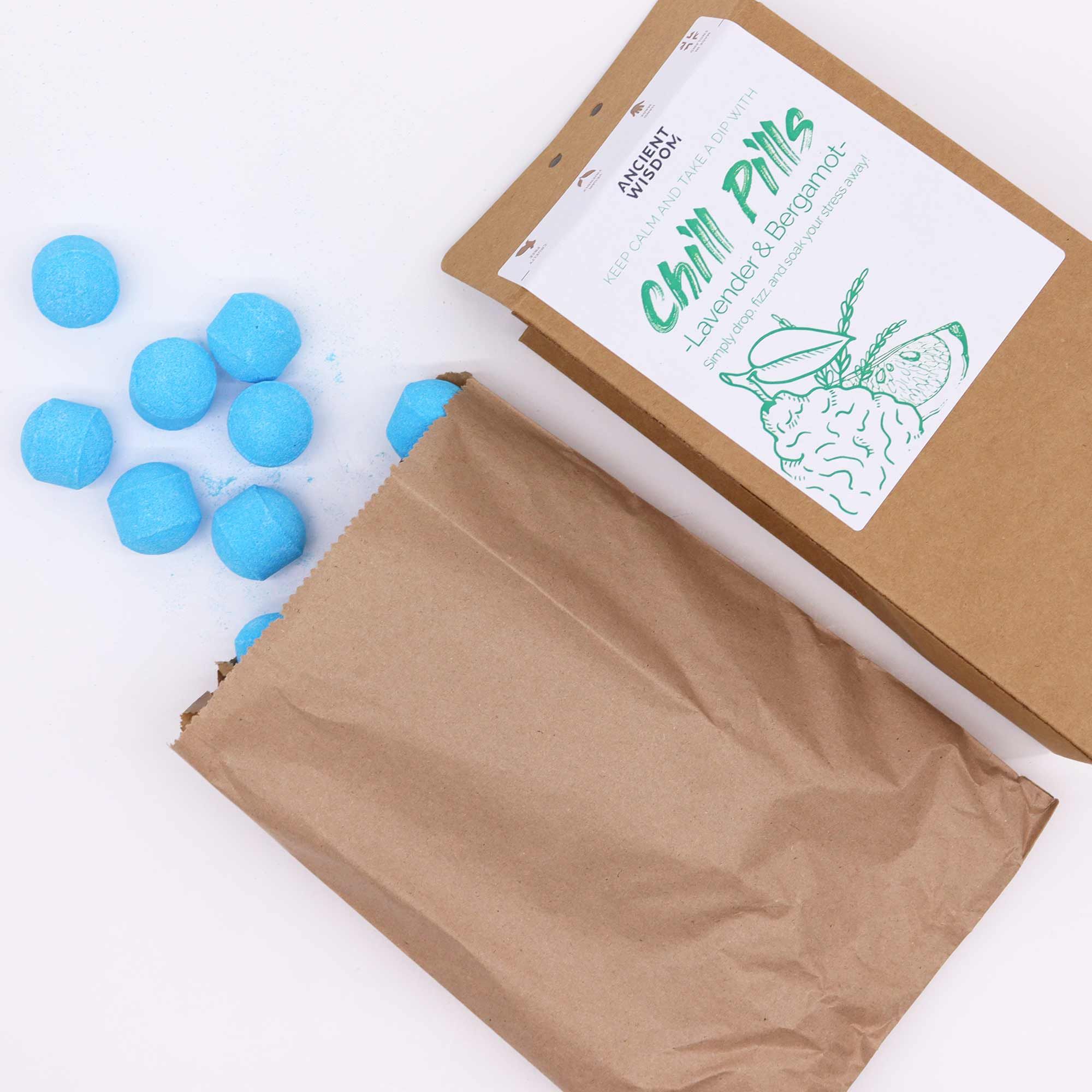 Chill Pills Badebomber 350g - Lavender & Bergamot