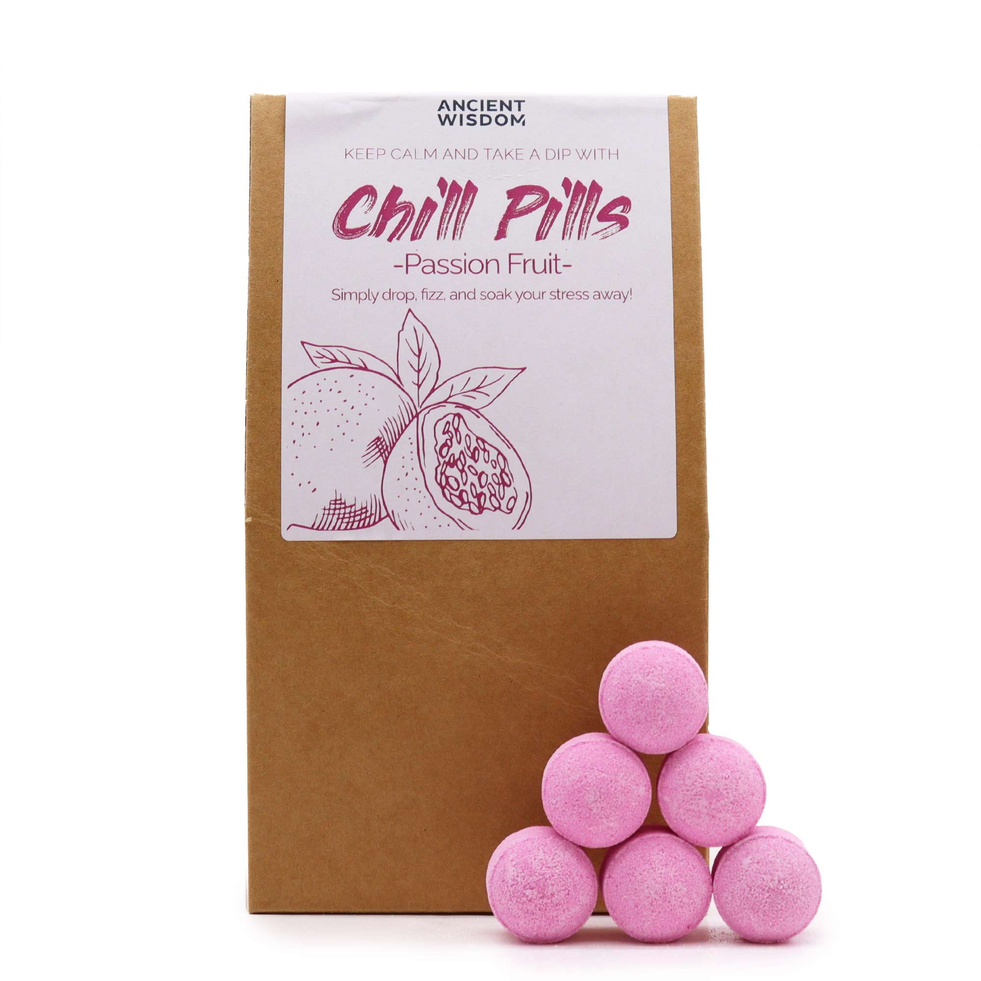 Chill Pills Badebomber 350g - Passion Fruit