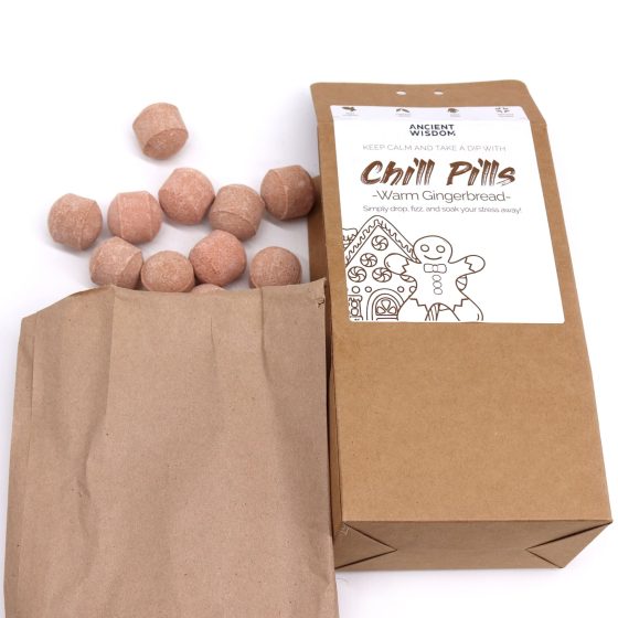 Chill Pills Badebomber 350g - Warm Gingerbread - Billede 2