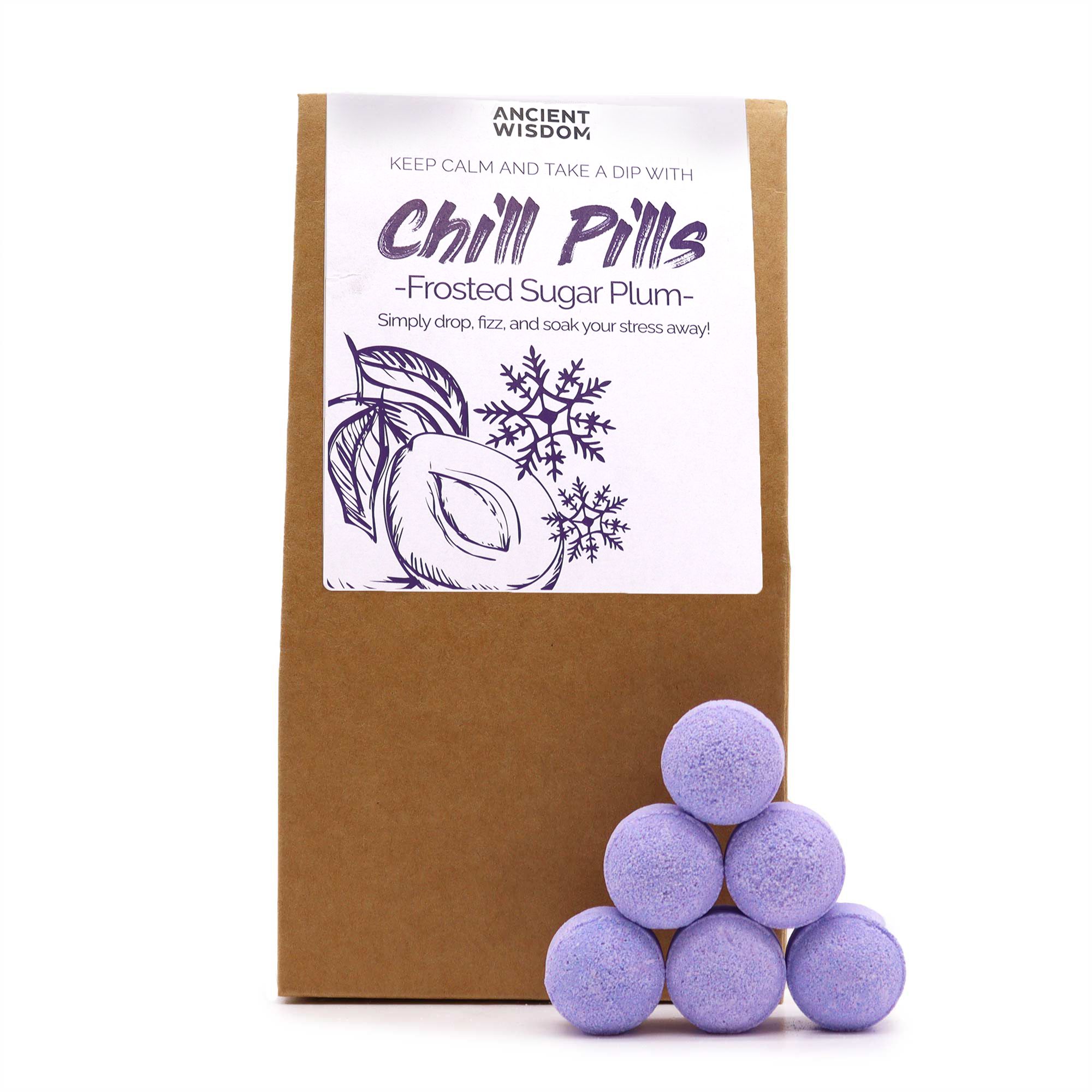 Chill Pills Badebomber 350g - Frosted Sugar Plum