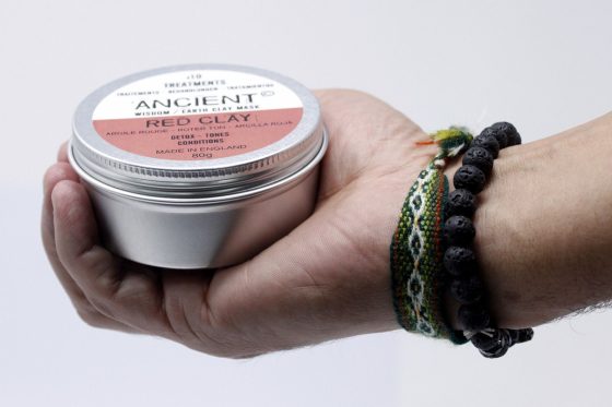 Rød Ler Ansigtsmaske 100 G - Billede 3