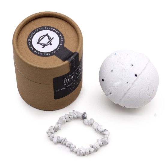 Gem Bracelet Badebombe – White Jasper