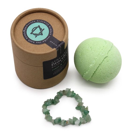 Gem Bracelet Badebombe – Green Aventurine