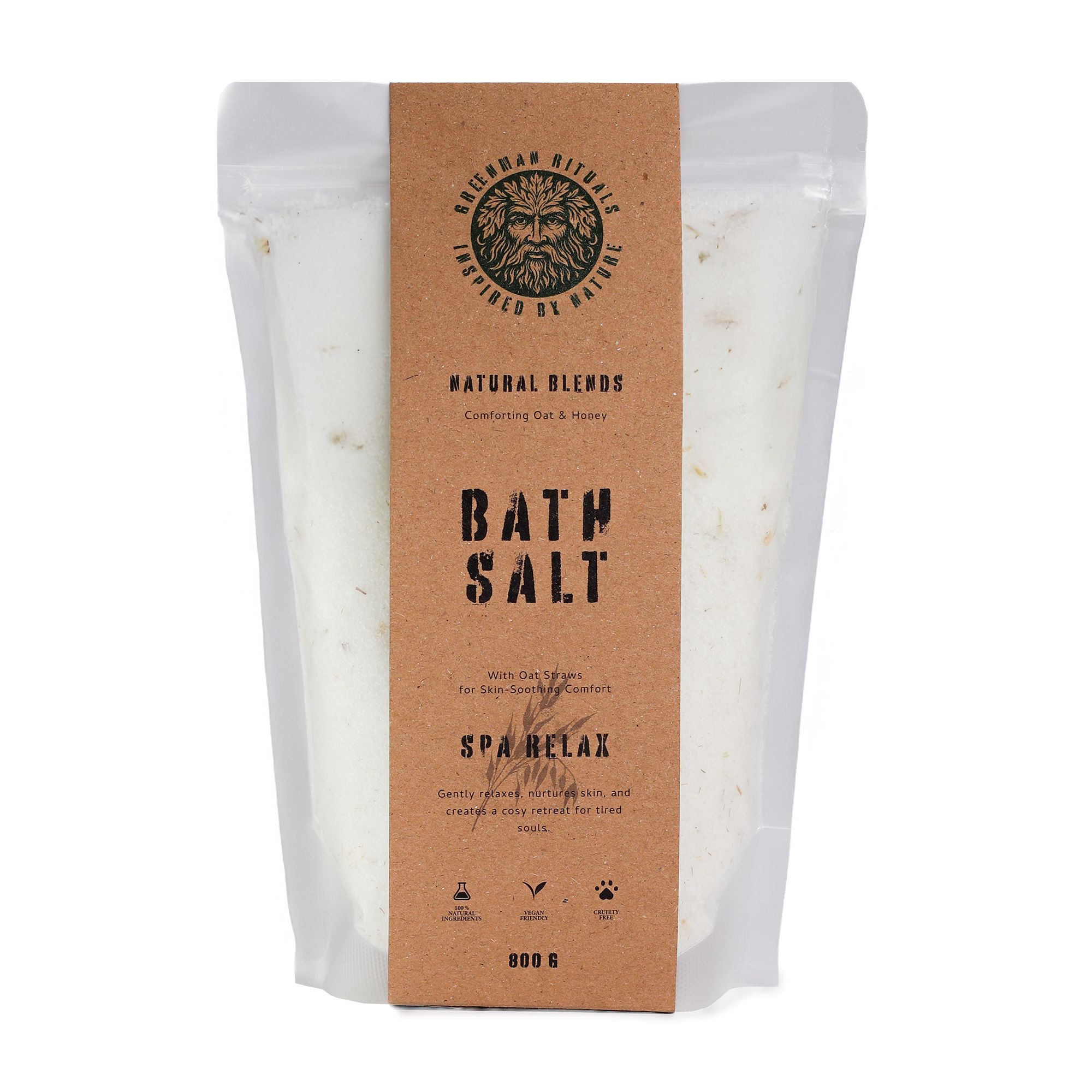 Greenman Rituals Havre & Honning Epsom Badesalt – Spa Relax Blend