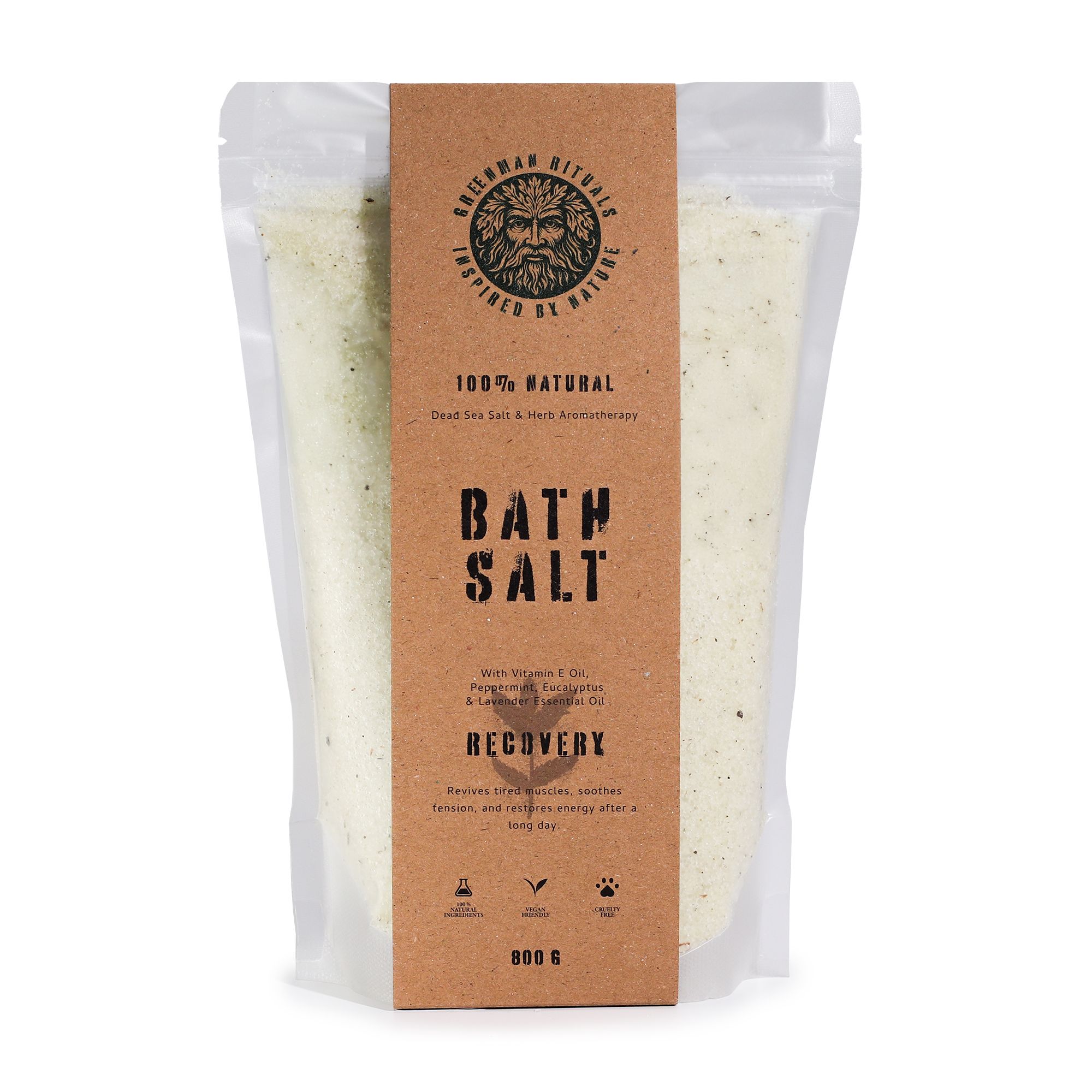 Greenman Rituals Menthol Aromaterapi Epsom Badesalt – Recovery