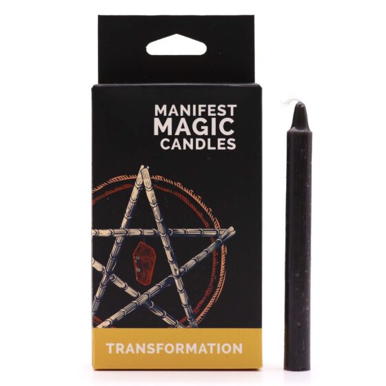 Manifest Magic Candles – Black – Transformation (12 Stk)