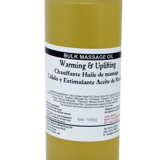Ancient Wisdom Massageolie – Warm & Uplifting 1 Kg - Billede 2