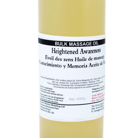 Ancient Wisdom Massageolie – Heighten Awareness 1 Kg - Billede 2