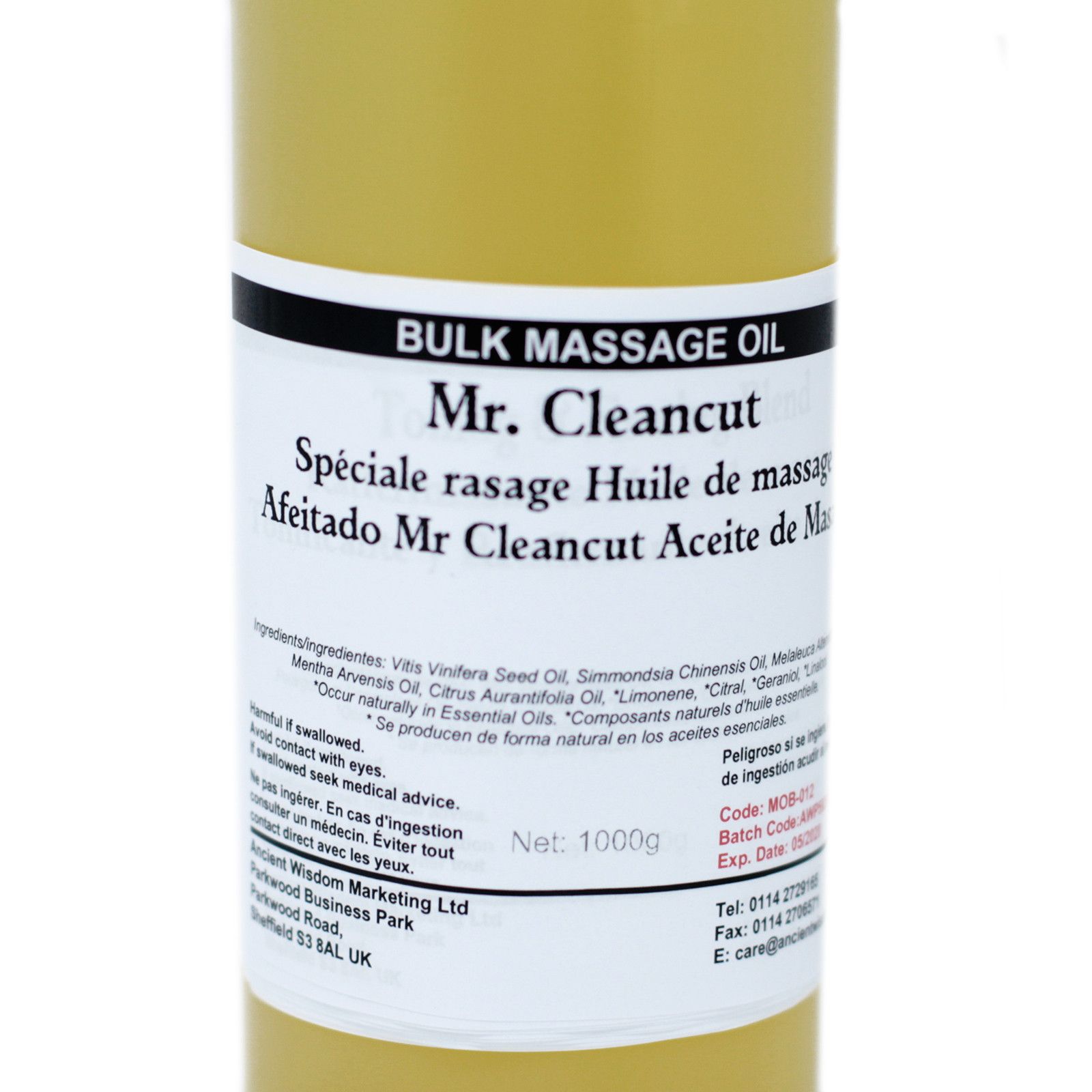 Ancient Wisdom Massageolie – Mr Cleancut Shaving 1 Kg